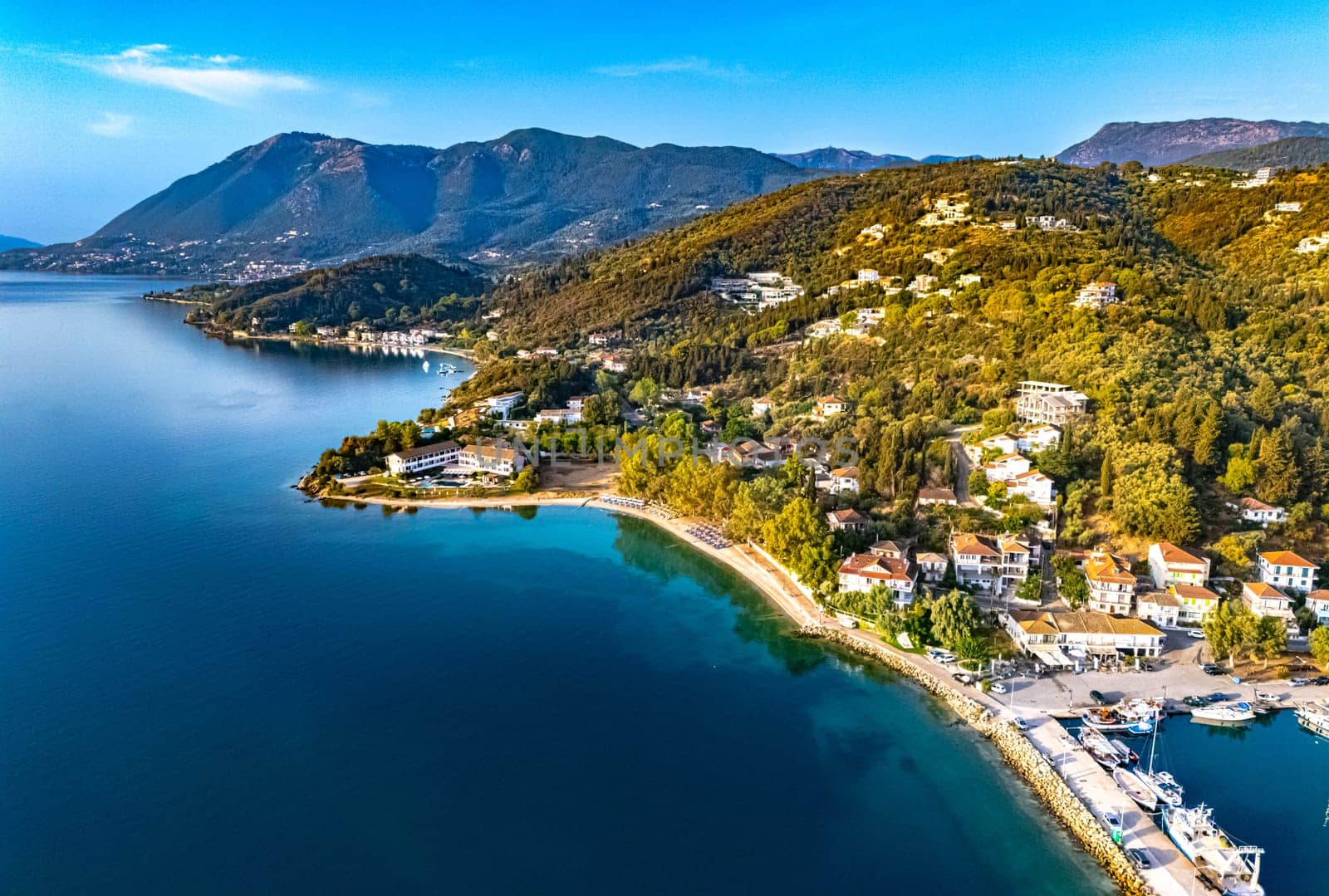Village of Lygios, near Lefkada City on Lefkada island, Greece.
