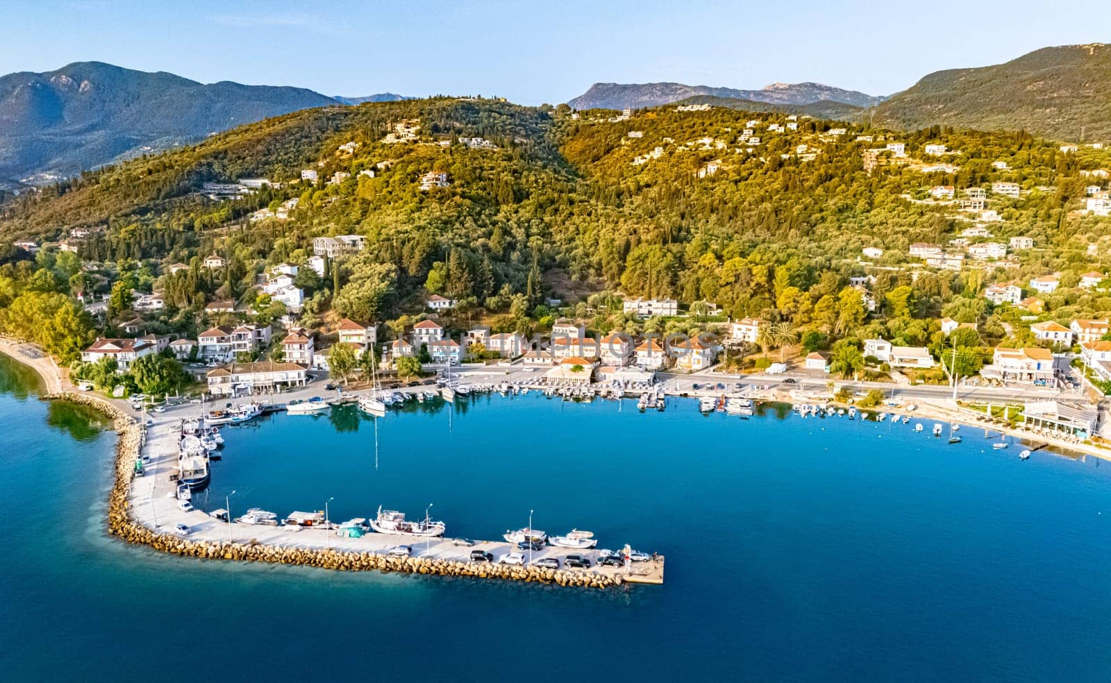 Village of Lygios, near Lefkada City on Lefkada island, Greece.
