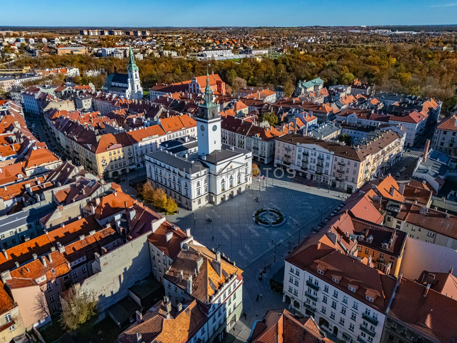 Architecture of Kalisz old town in Greater Poland Voivodeship, Poland