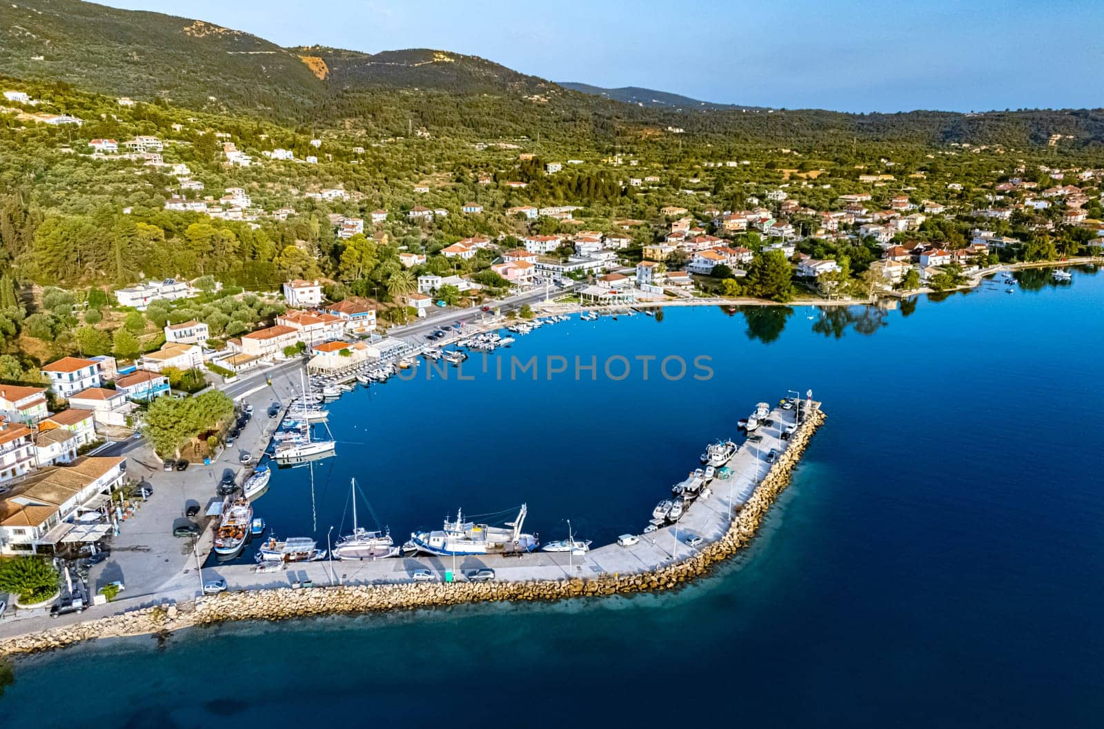 Village of Lygios, near Lefkada City on Lefkada island, Greece.