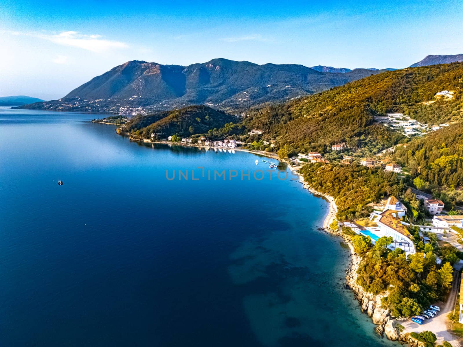 Village of Lygios, near Lefkada City on Lefkada island, Greece.