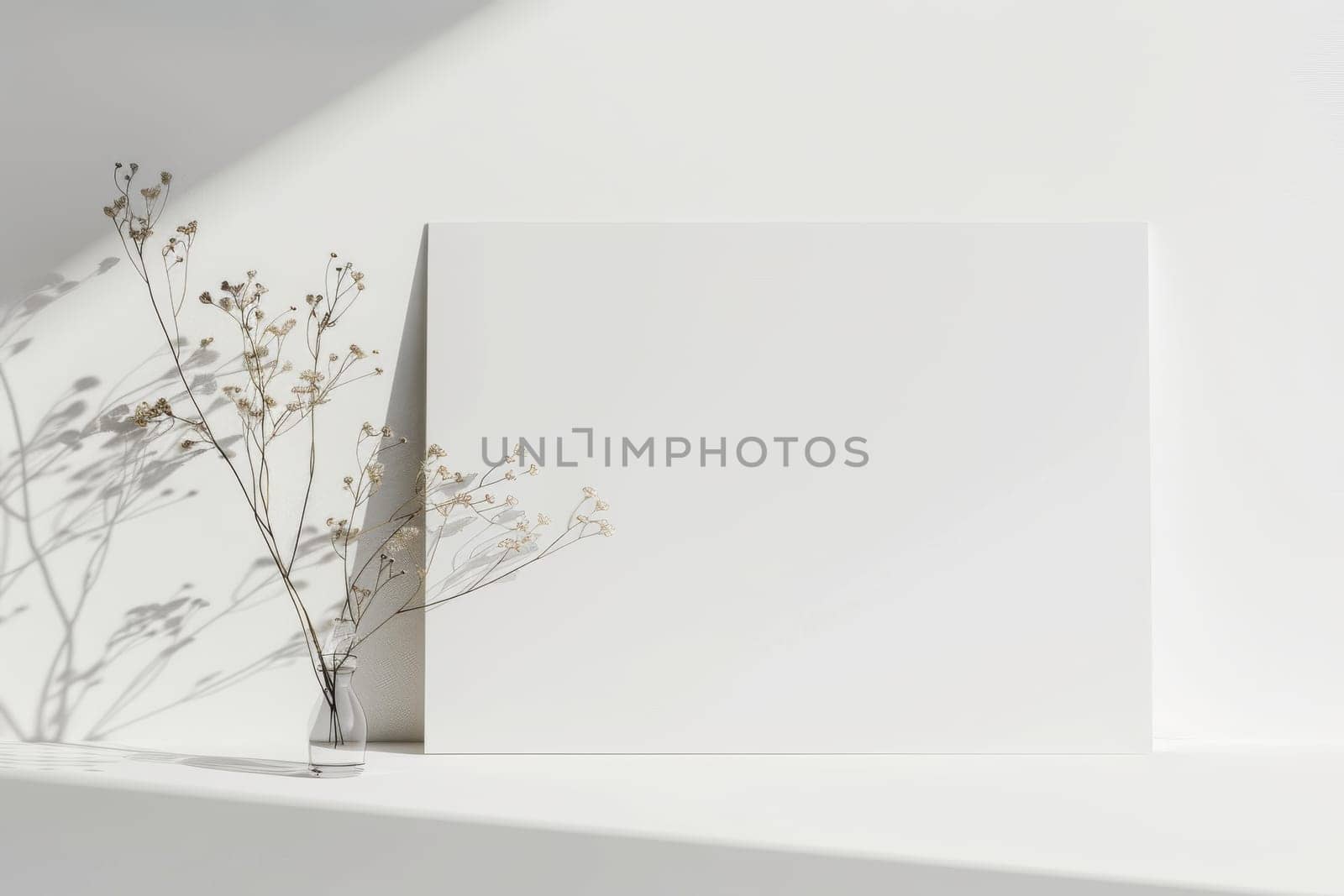 Simple and elegant mockup presentation with a white background.