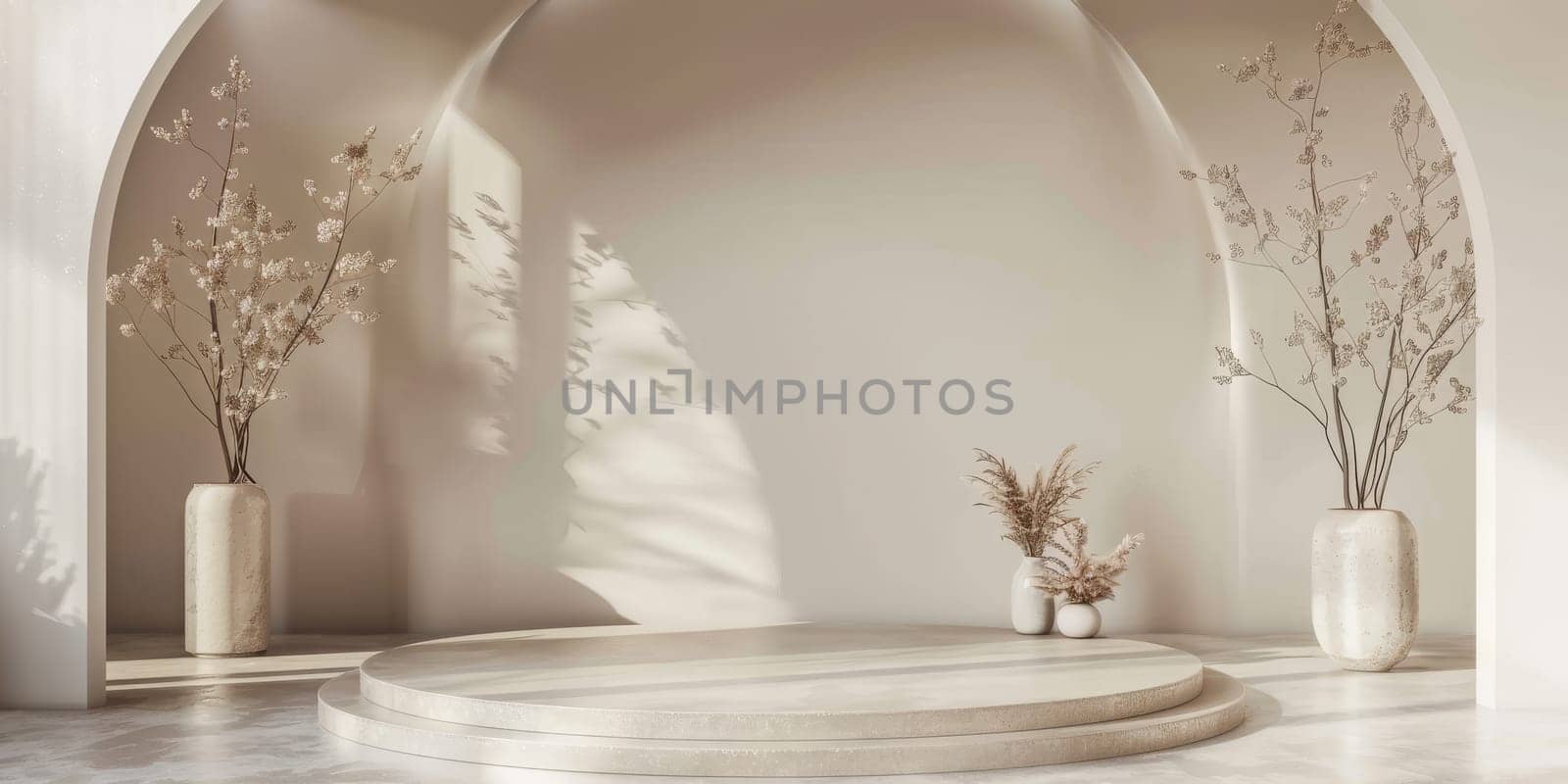 Opulent mockup setup with delicate decoration for an elegant presentation.