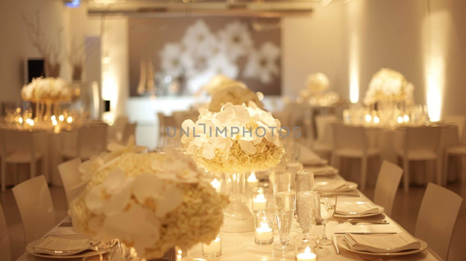 Simplistic elegance defines the ambiance of this minimalist party