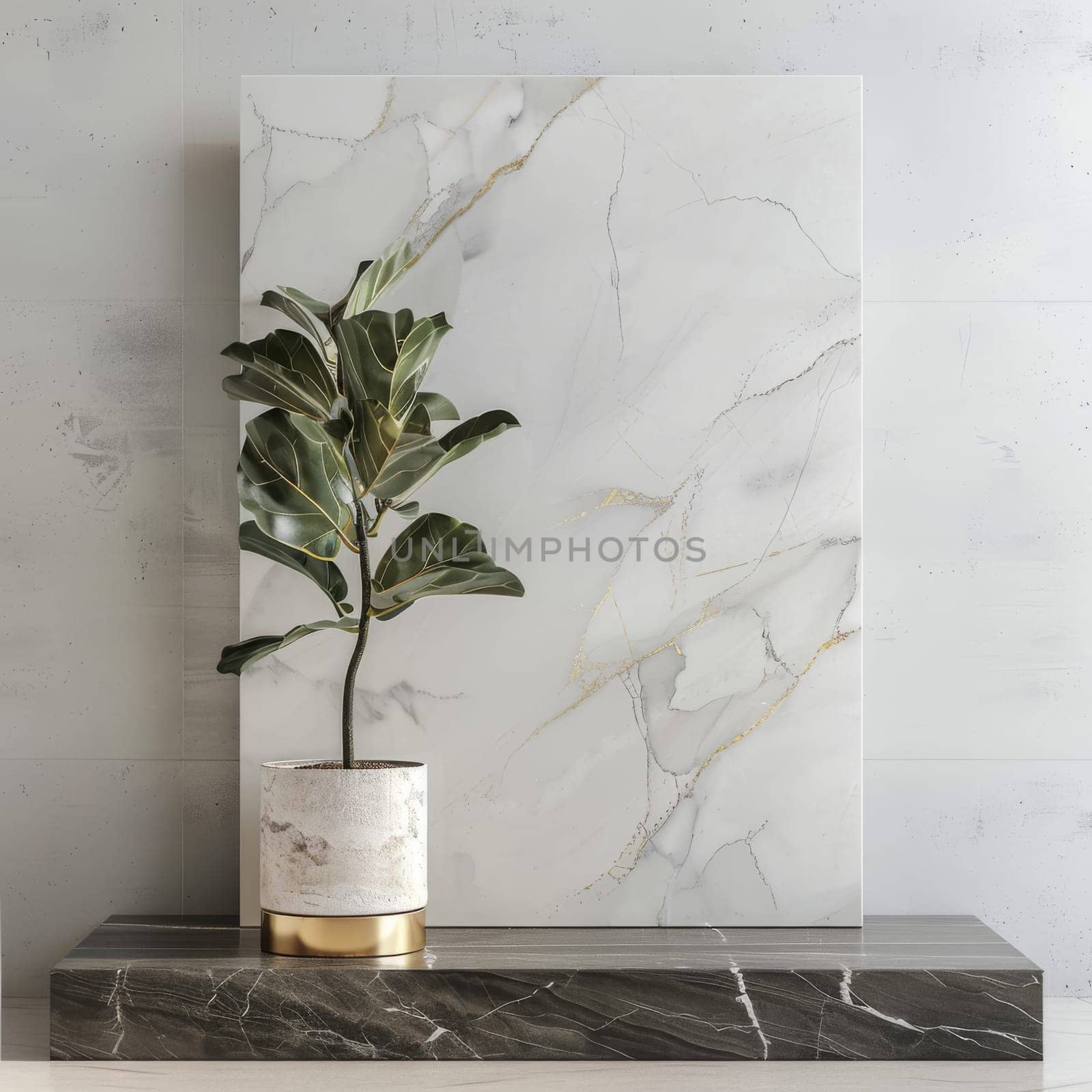 Stylish mockup presentation against a classic white background.