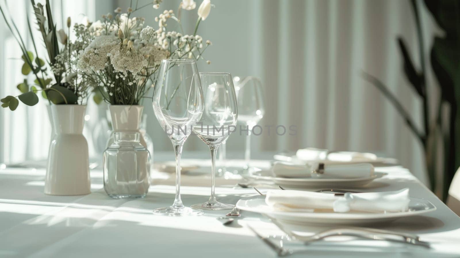 Sophisticated simplicity characterizes this minimalist party theme