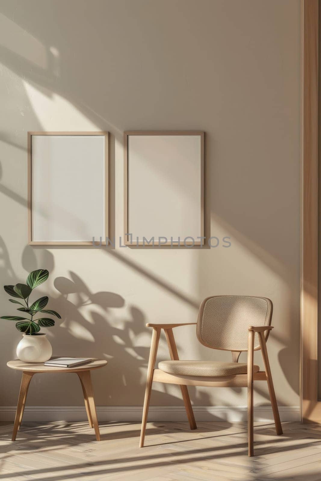 Versatile mockup arrangement with a minimalist background, ready for customization.
