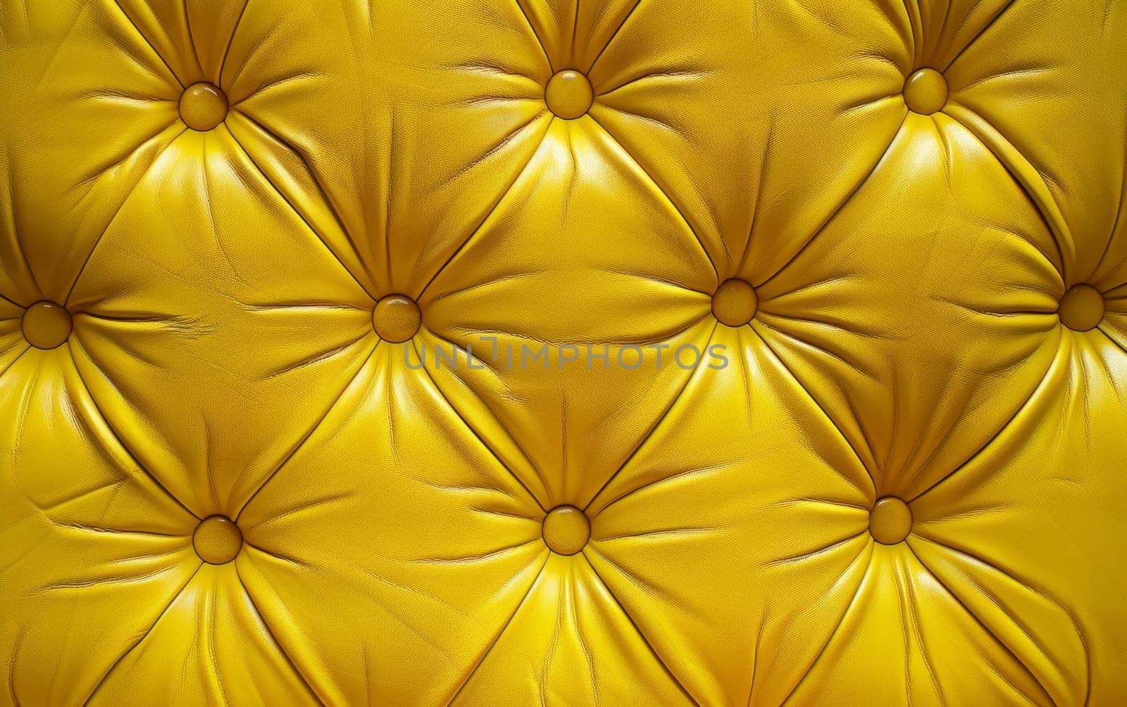 An intricate mosaic of golden leather tiles, arranged in a captivating symmetrical pattern for a bold and striking visual impact