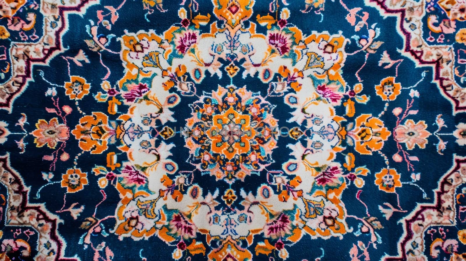 Luxury Indian Rug - backdrop. Old Turkish kilim. Vintage Persian carpet, tribal texture. Ethnic textile. Perfect abstract frame design - background