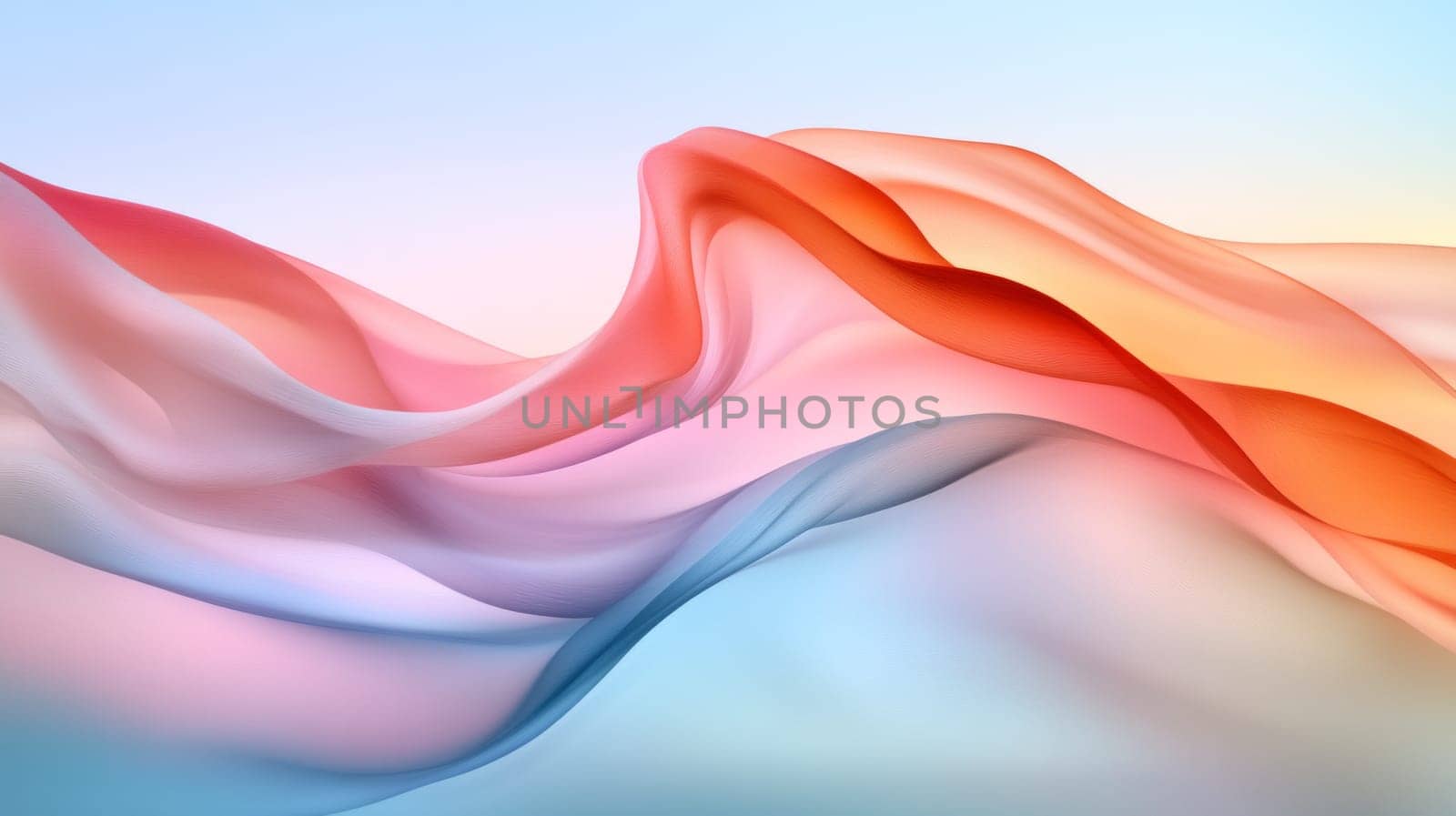 A light pastel gradient with soft white highlights, giving the scene dynamism and at the same time a calmness of inspiration.