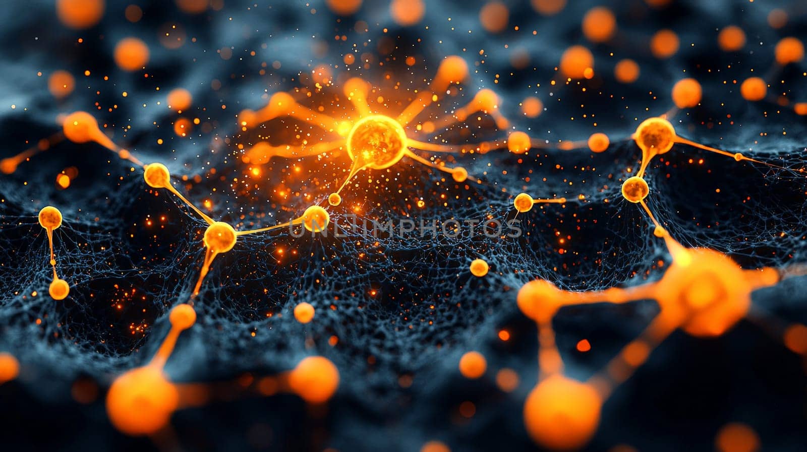 A hyper-detailed, high-resolution 3D rendering showcasing an abstract design in rich orange and black tones. The composition combines natural textures with a modern, high-contrast aesthetic, resulting in a visually compelling image that emphasizes depth and detail.