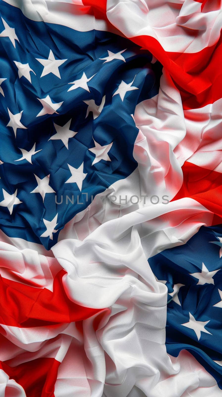 Abstract representation of Patriot Day with patriotic colors.