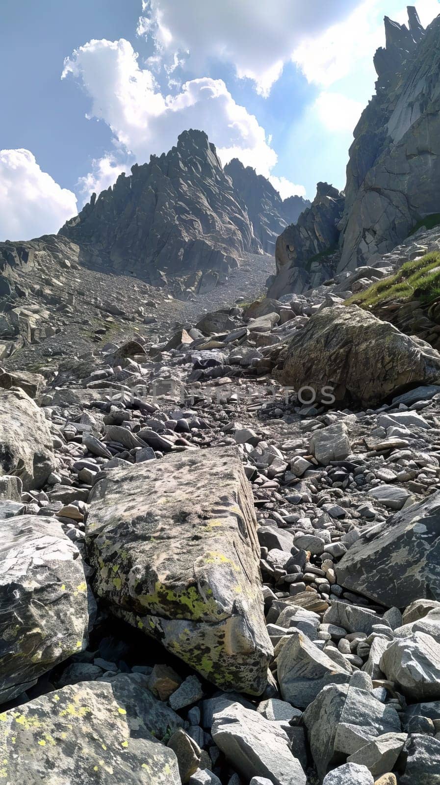 Alpine boulders shaped by millennia of erosion
