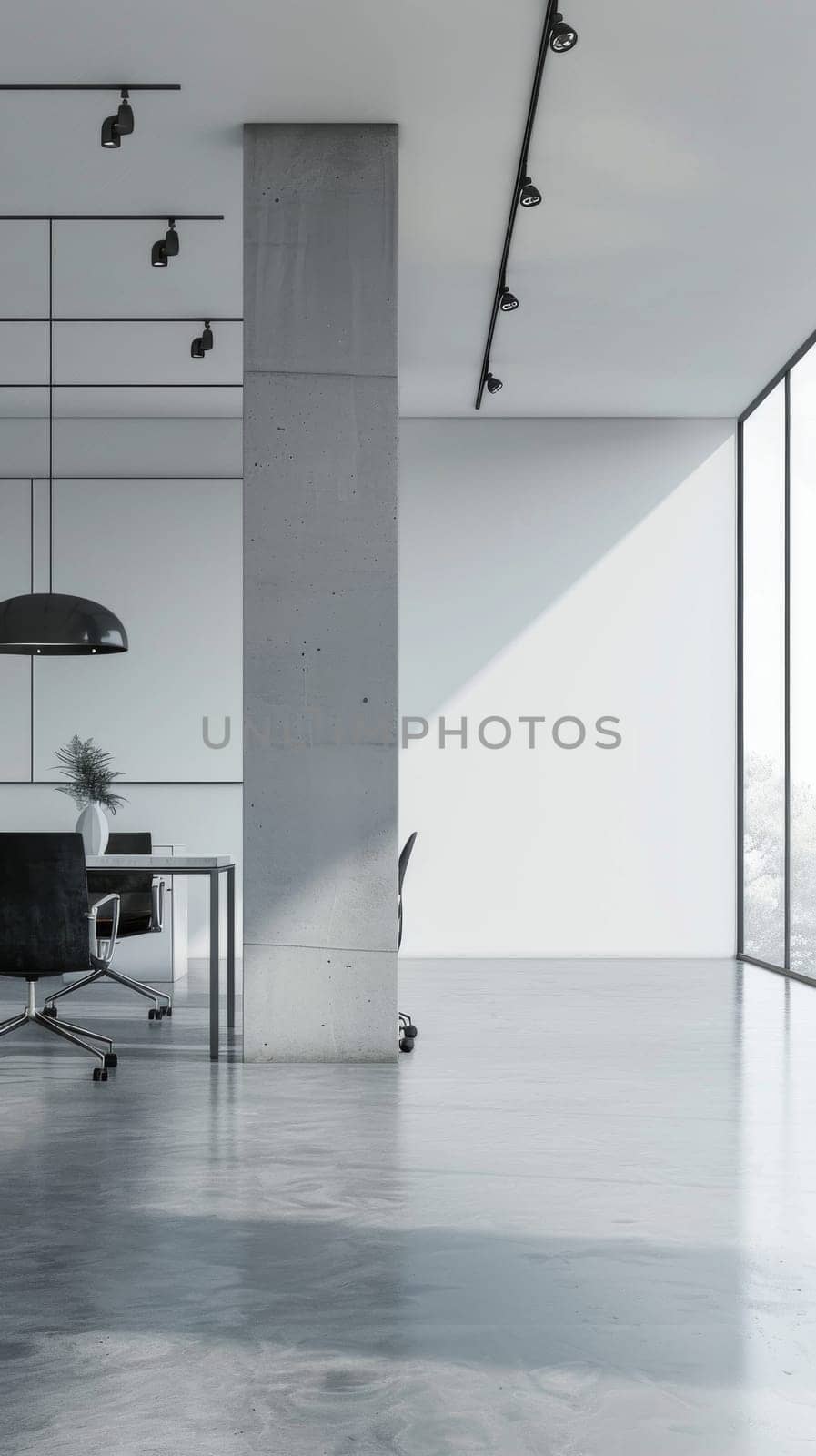 Business layout featuring a large copy space area.