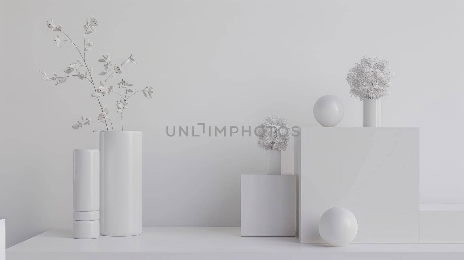 Clean copy space mockup arrangement for professional presentations.