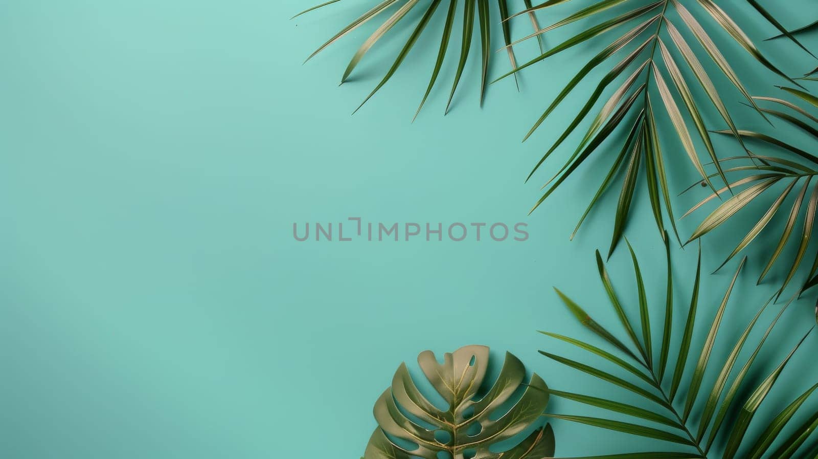 Clean and modern flat lay composition with empty space for text.