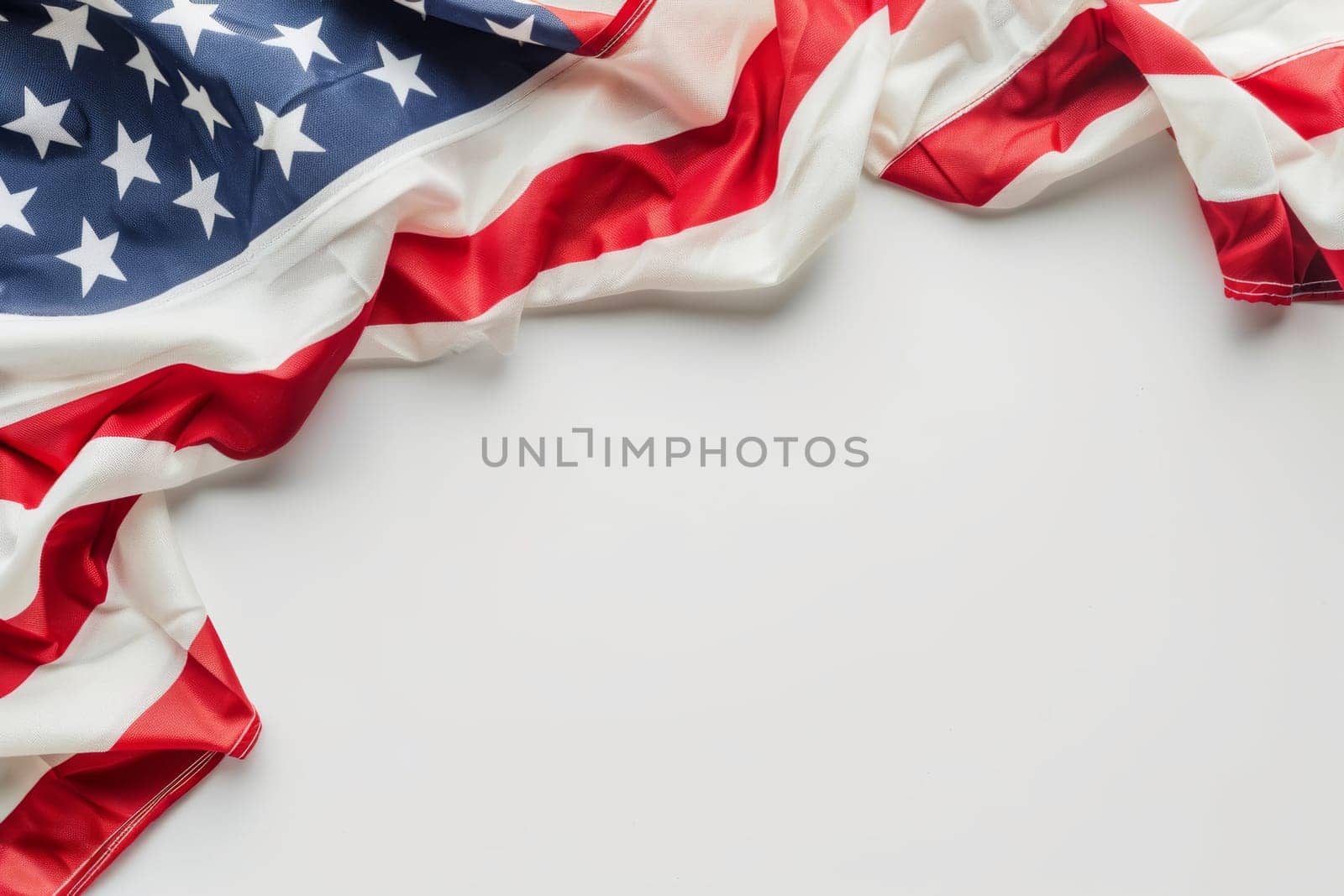 Clean white background with patriotic elements for Patriot Day.