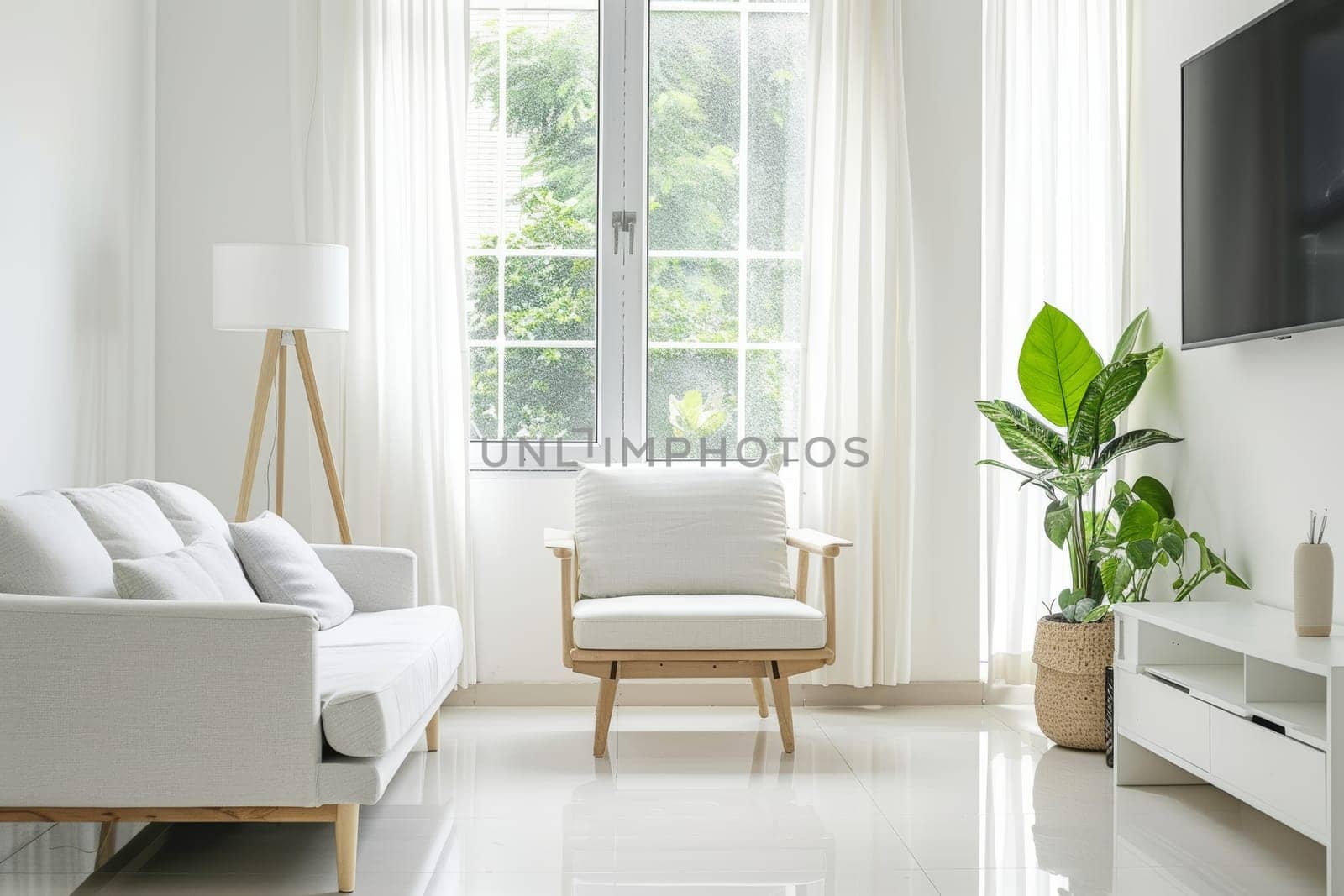 Contemporary minimalist design with ample blank area.