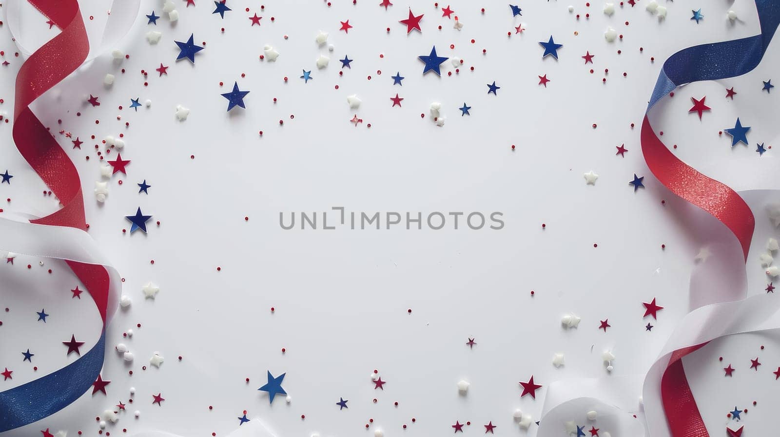 Clean white backdrop with subtle patriotic details for Patriot Day and ample copy space.