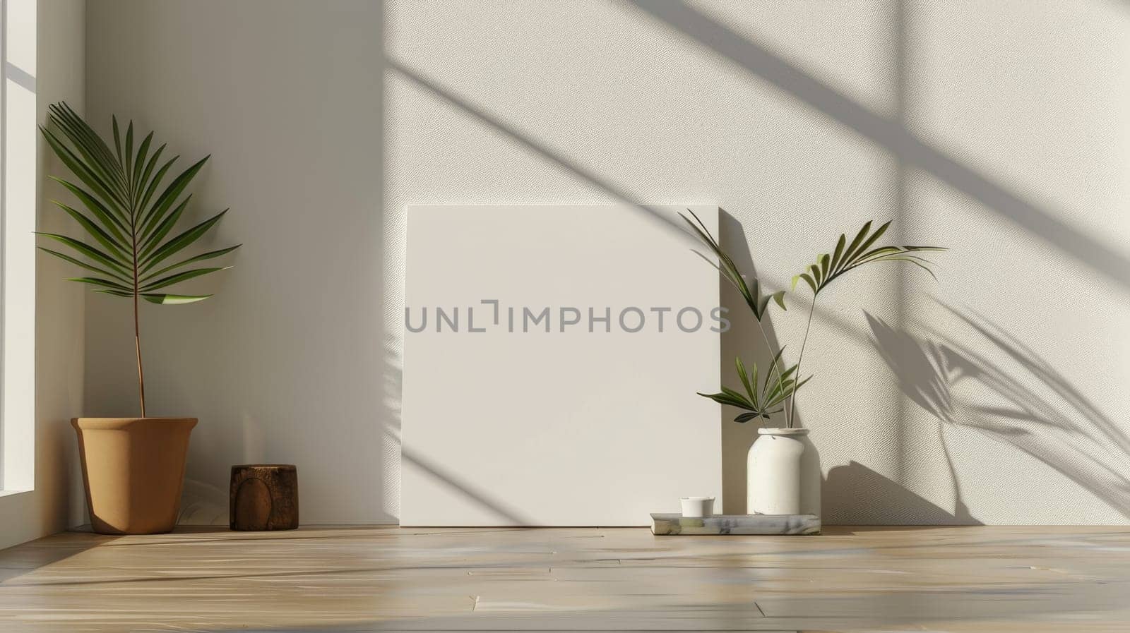 Copy space mockup arrangement for showcasing text or graphics.