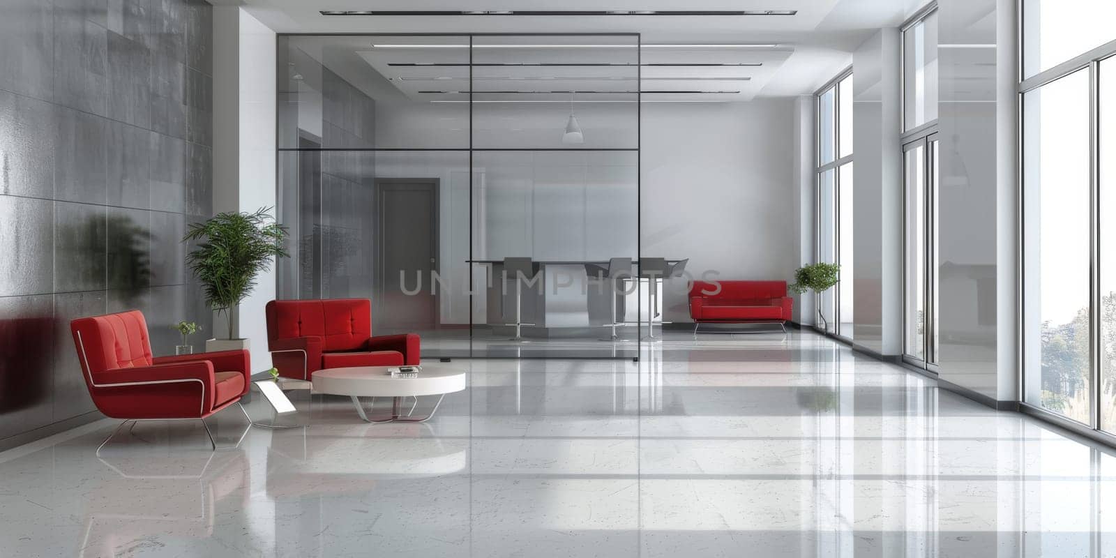 Corporate layout featuring significant copy space.