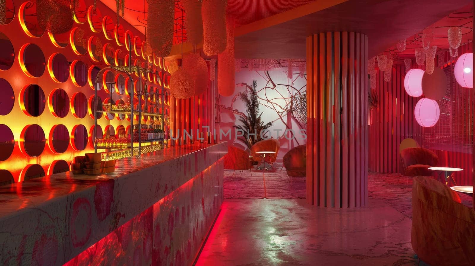 Creative conceptual design inspired by the visual aesthetics and design elements of a themed party