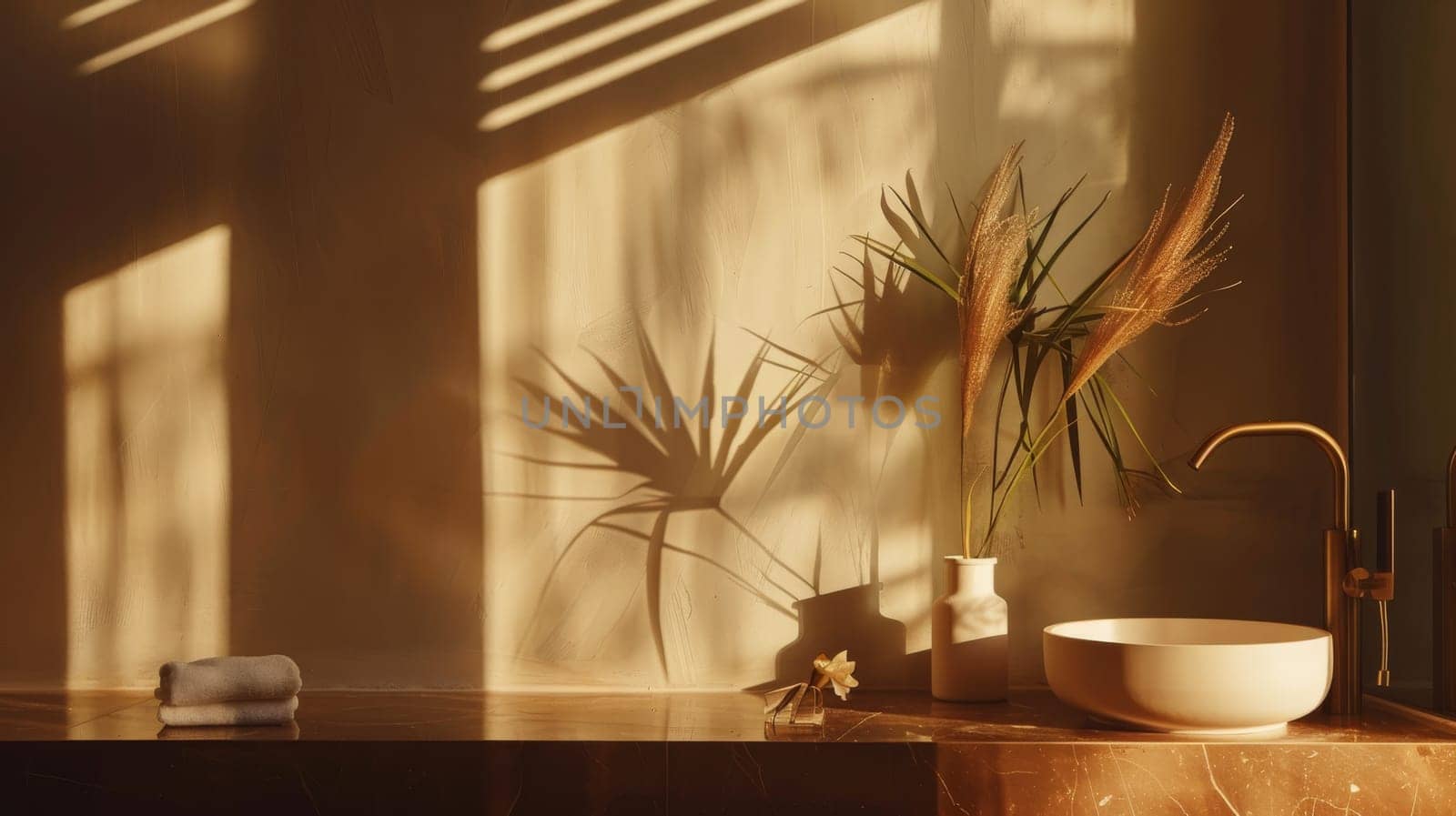 Dramatic shadows highlighting the simplicity of wellness