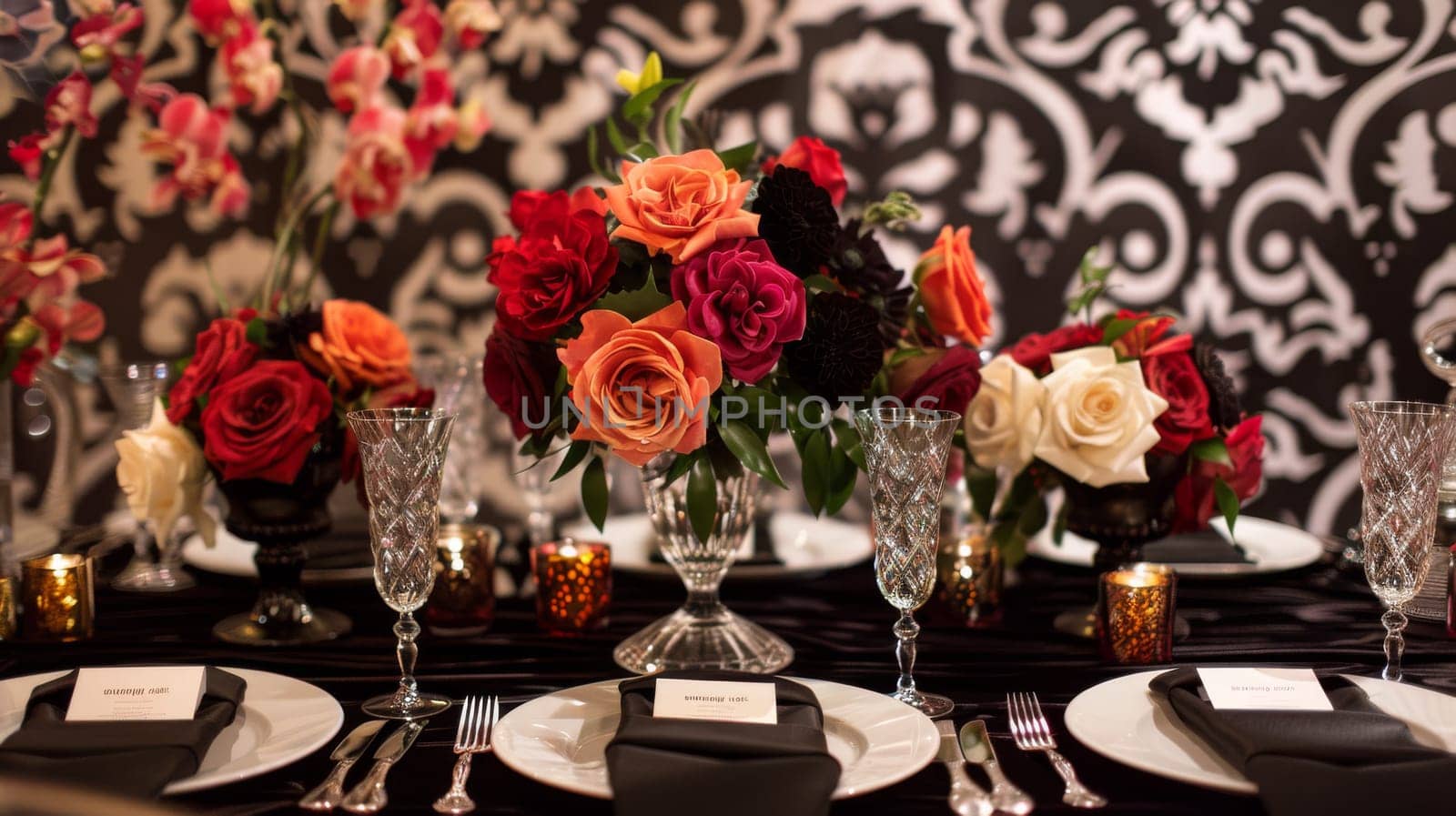 Fashion-forward party design showcasing a trendy and stylish pattern arrangement