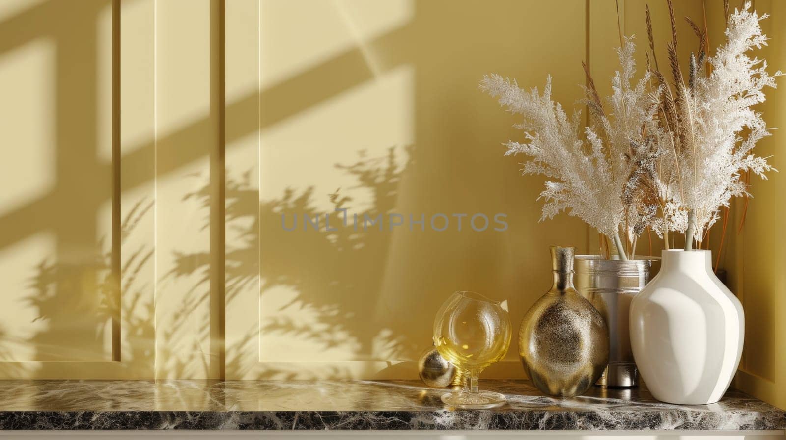 Lavish mockup arrangement adorned with stylish decoration for a fashionable touch.