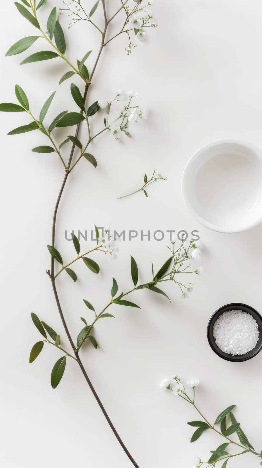 Minimalist flat lay arrangement with copy space for branding.