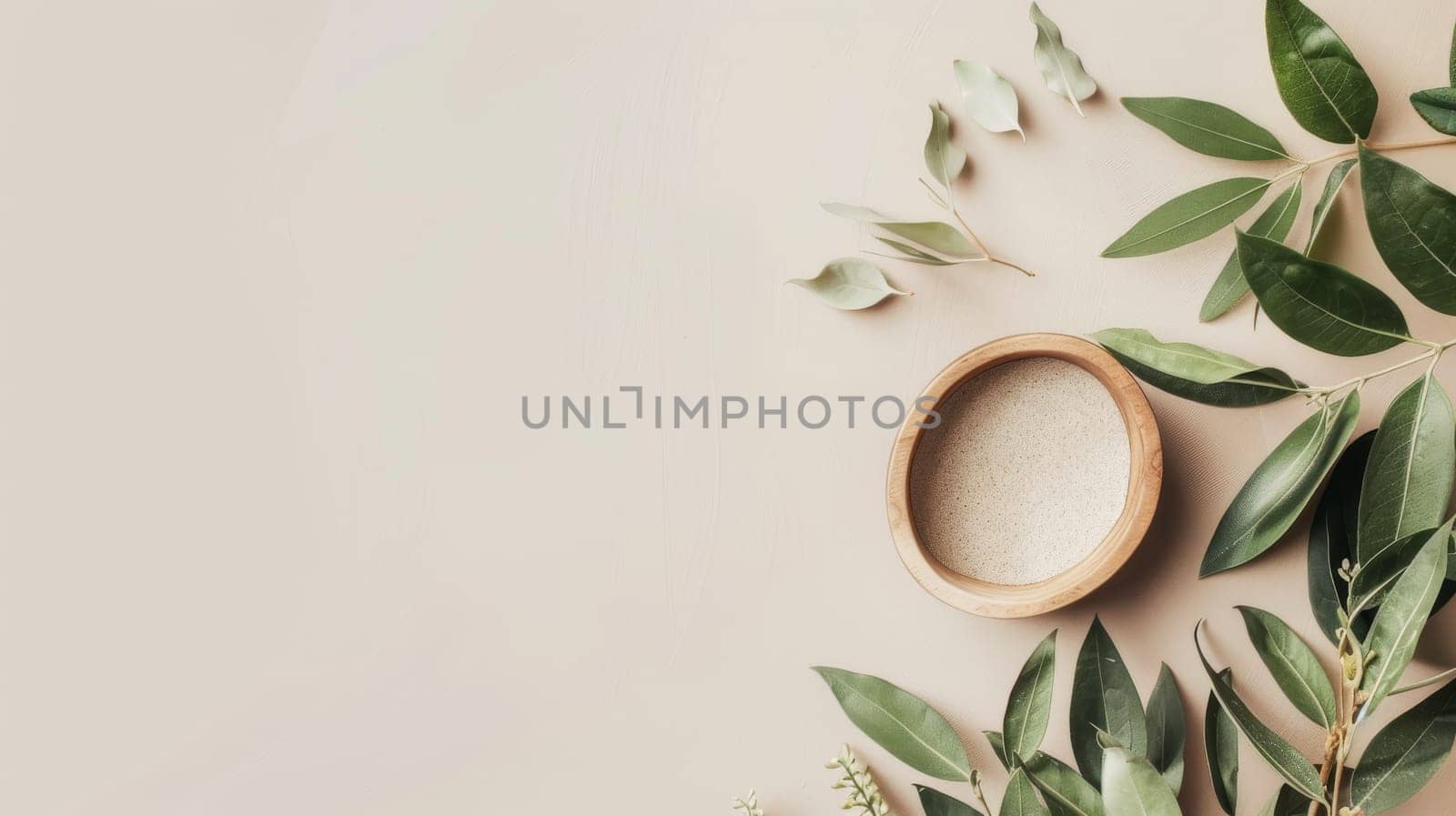 Minimalist mockup composition with a neutral background.