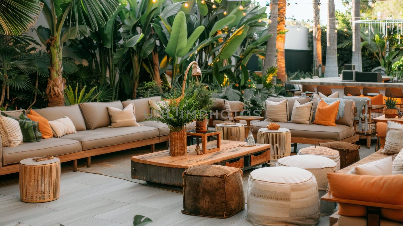 Minimalist party setup allowing guests to focus on the experience