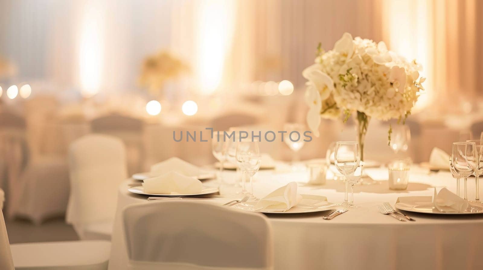 Minimalist party decor creates a serene and inviting atmosphere