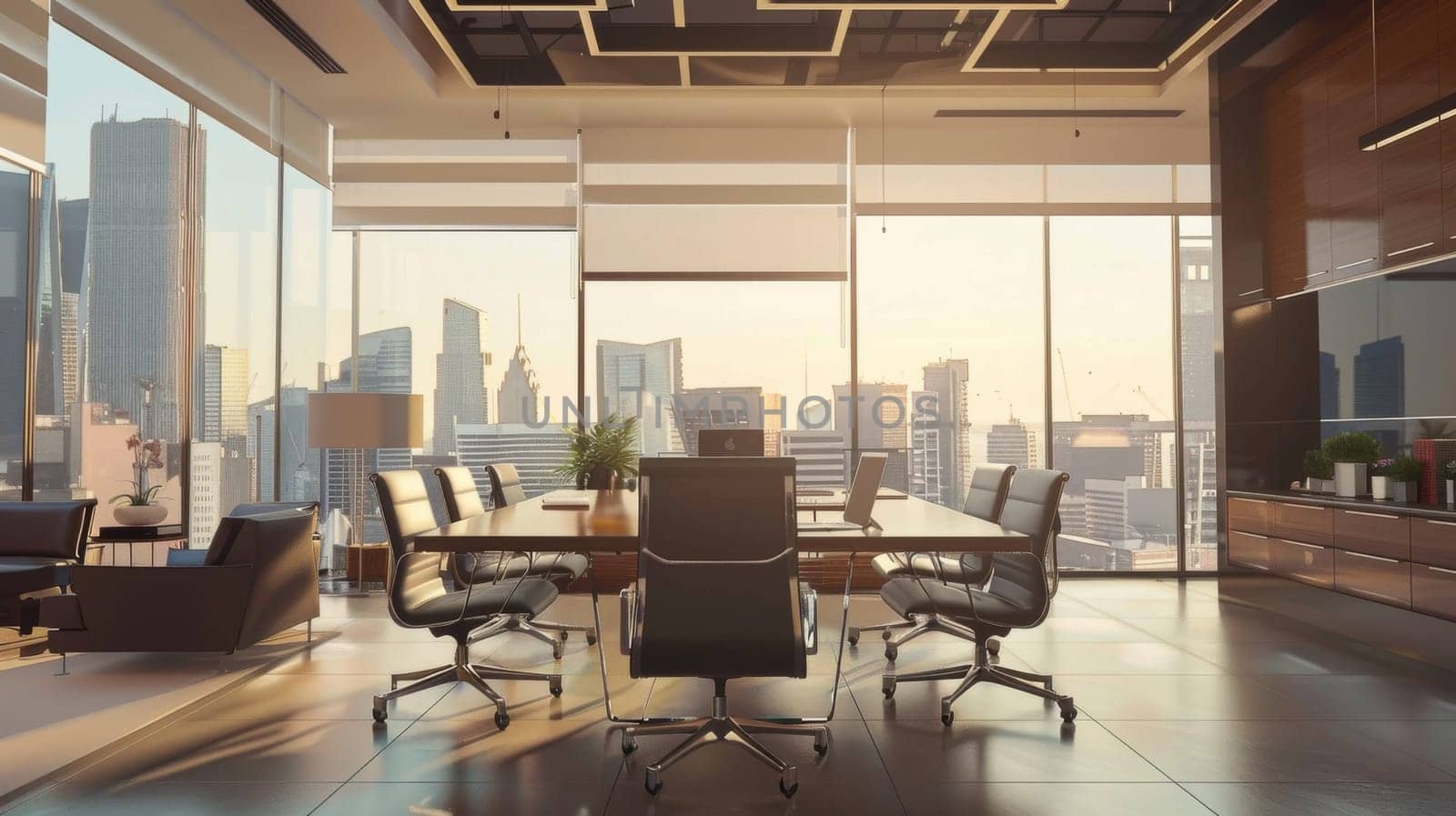 Modern business environment featuring business tools.