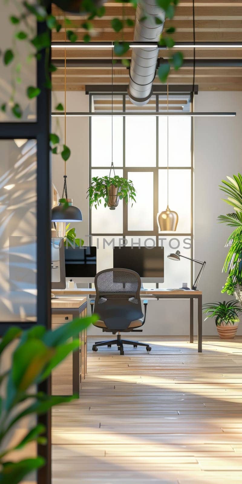 Office scene designed with a clean layout pattern.