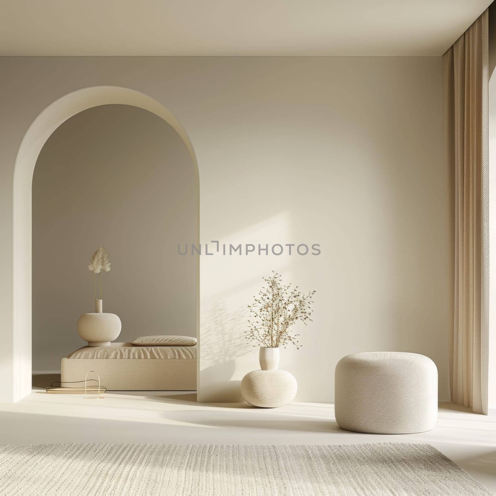 Modern minimalist background with a neutral, sophisticated palette.