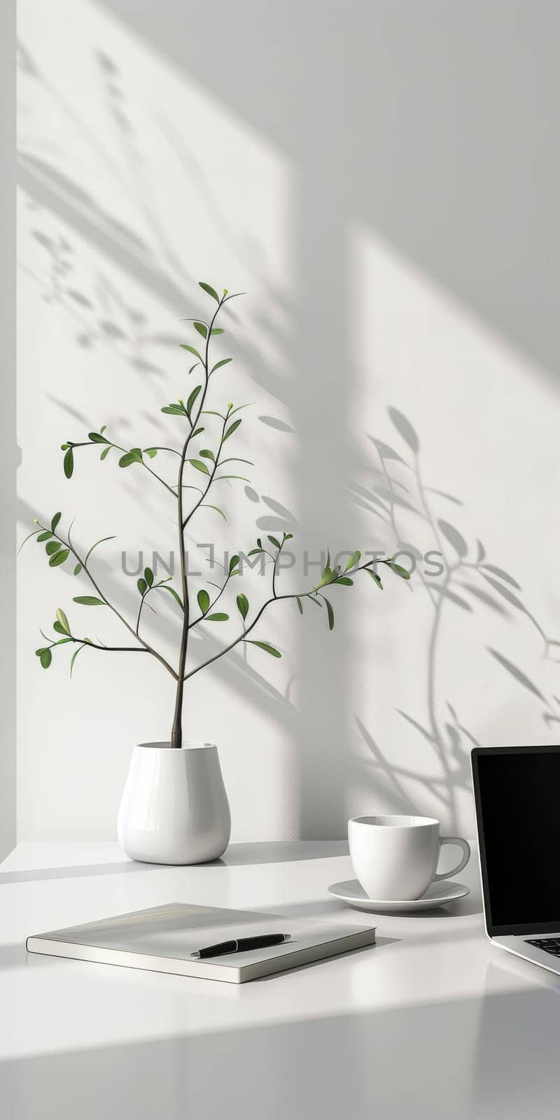 Neat and organized mockup scene set against a pristine white backdrop.