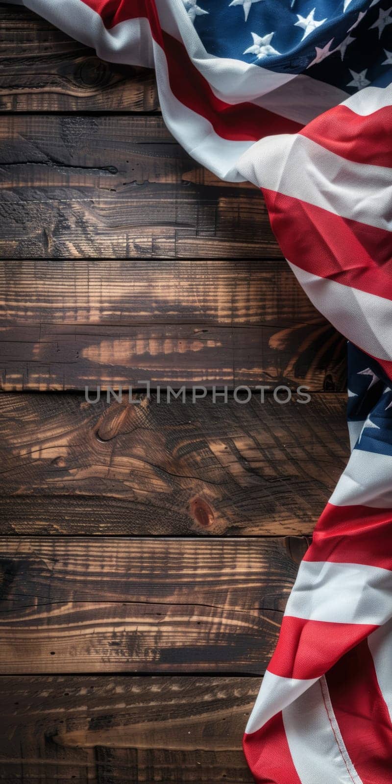 Plain background with American flag for Patriot Day.