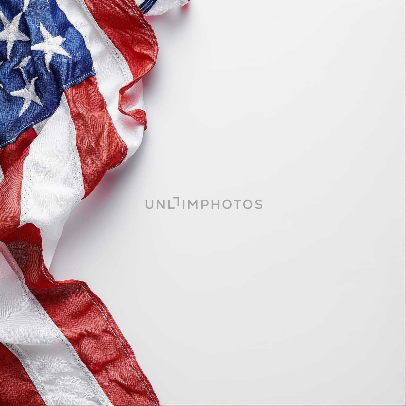 Simple white background with subtle patriotic details for Patriot Day.