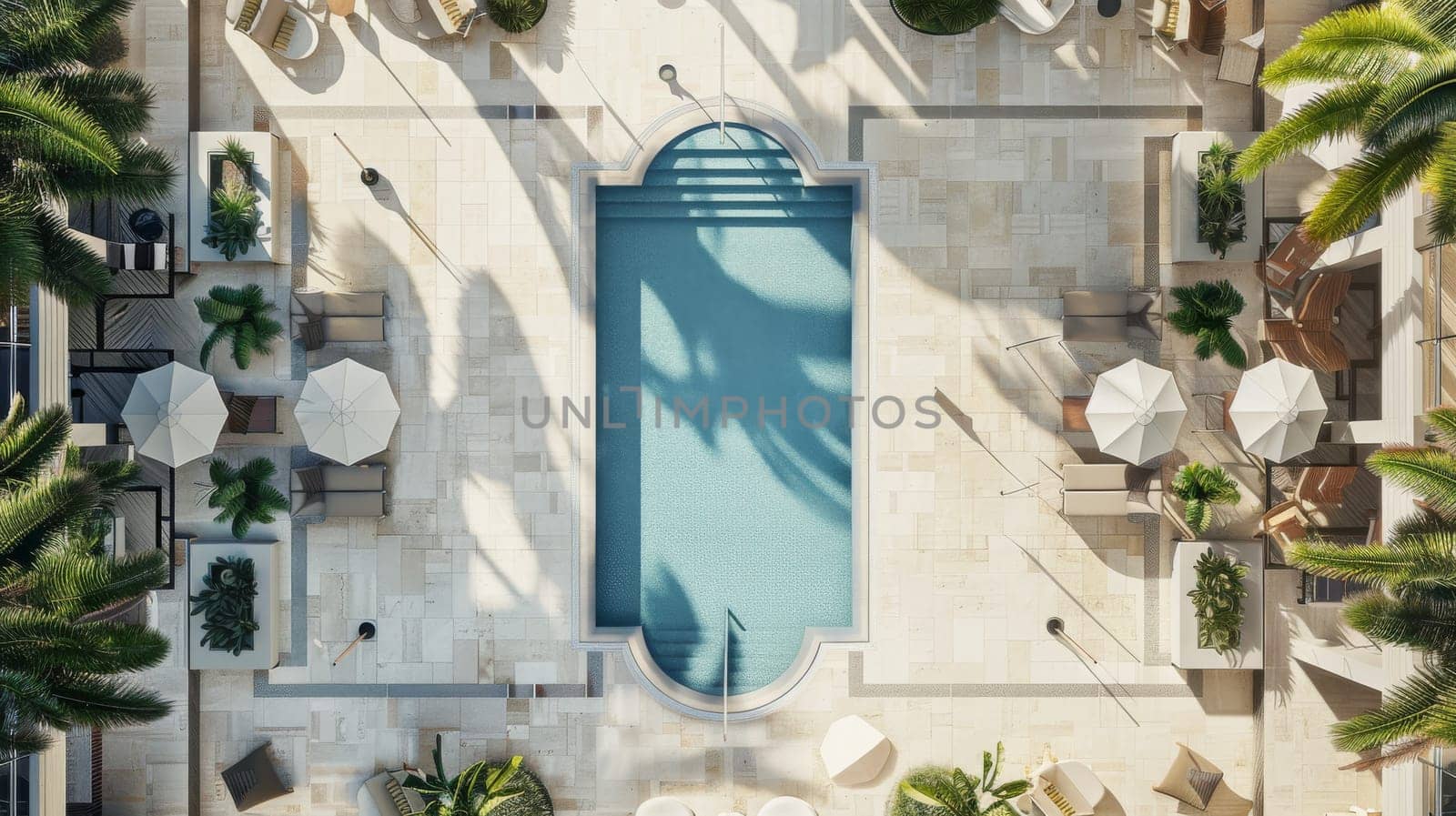 Aerial view capturing the functionality and elegance of interior decor