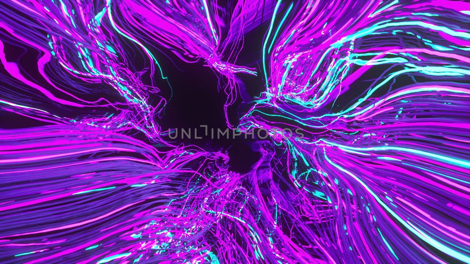 Curve strobe lines. Computer generated 3d render