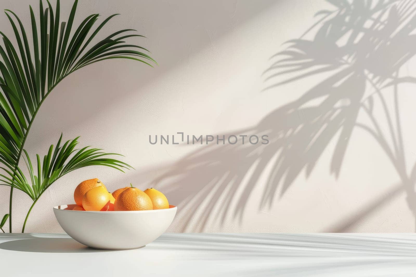 Minimalist mockup arrangement with a spacious background for customization.