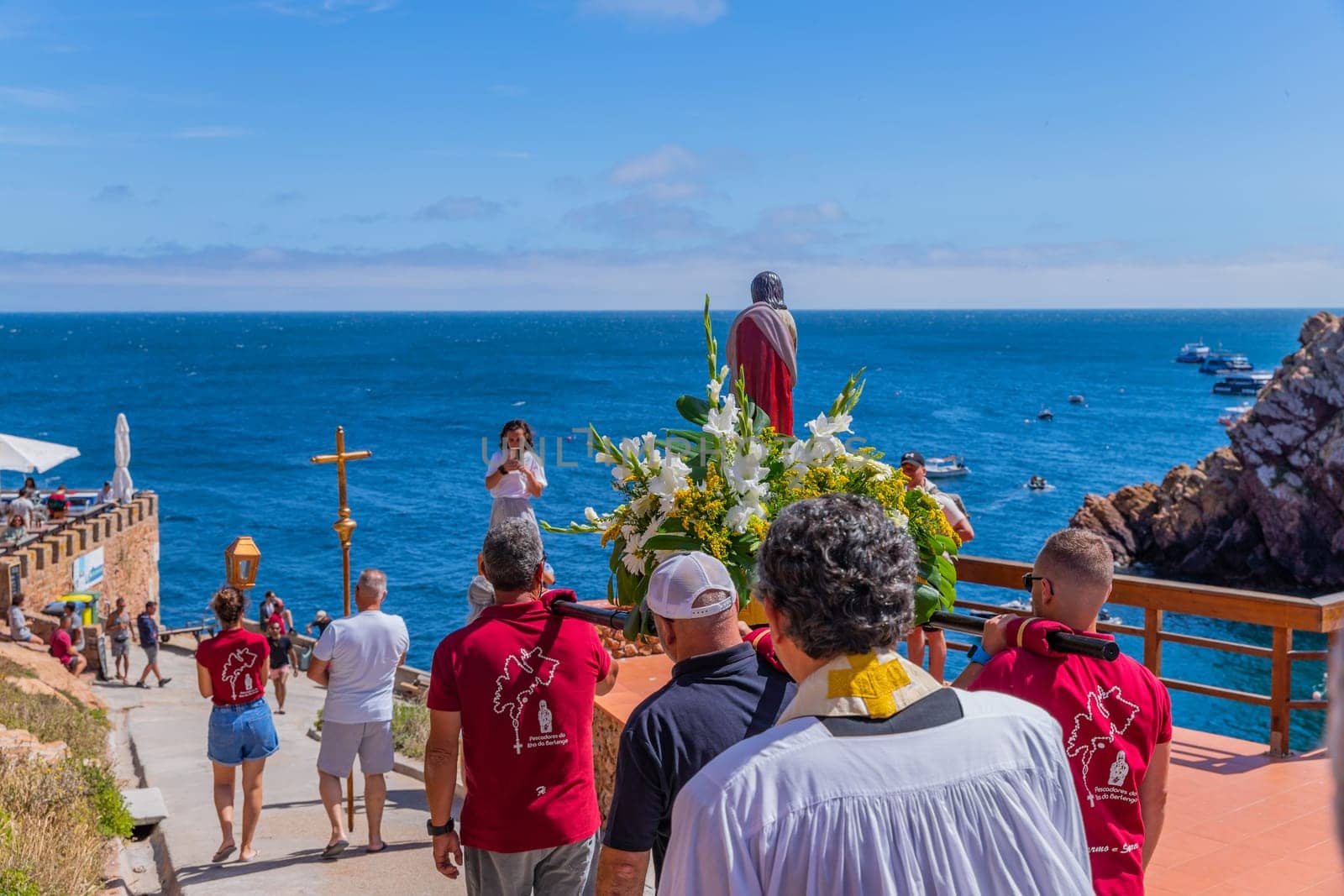 Berlenga island, Portugal: June 22, 2024: Festival in Honor of Saint John the Baptist, in Berlenga island, Peniche. Portugal