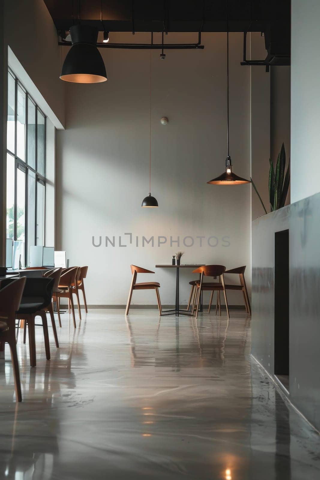 Simple and elegant business environment with minimalistic decor.