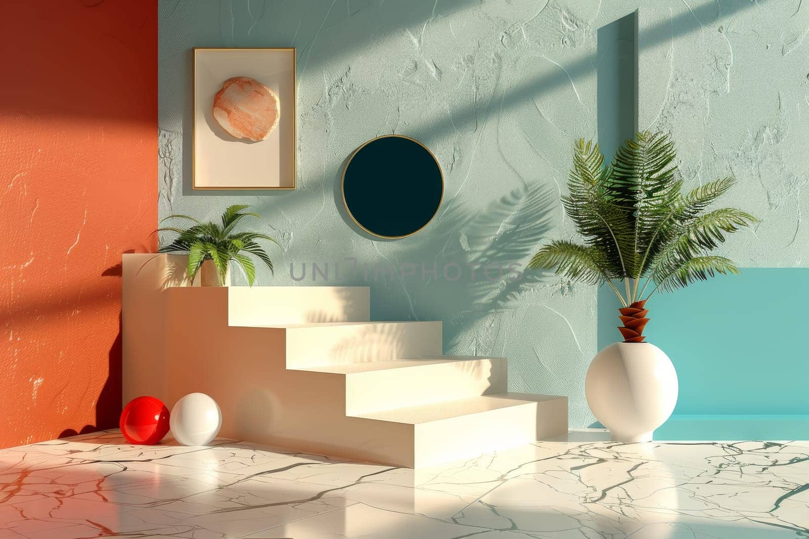 Symbolic mockup setup designed to stimulate the imagination.
