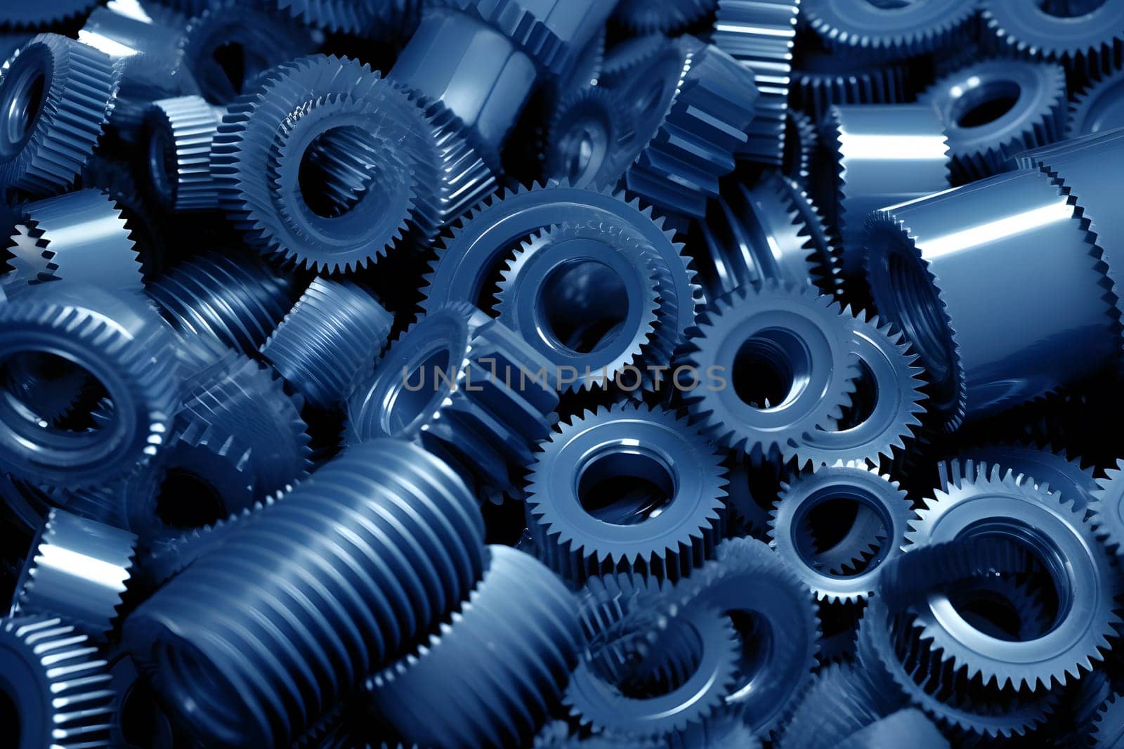 Perpetuum mobile. Color gears. Neural network AI generated art
