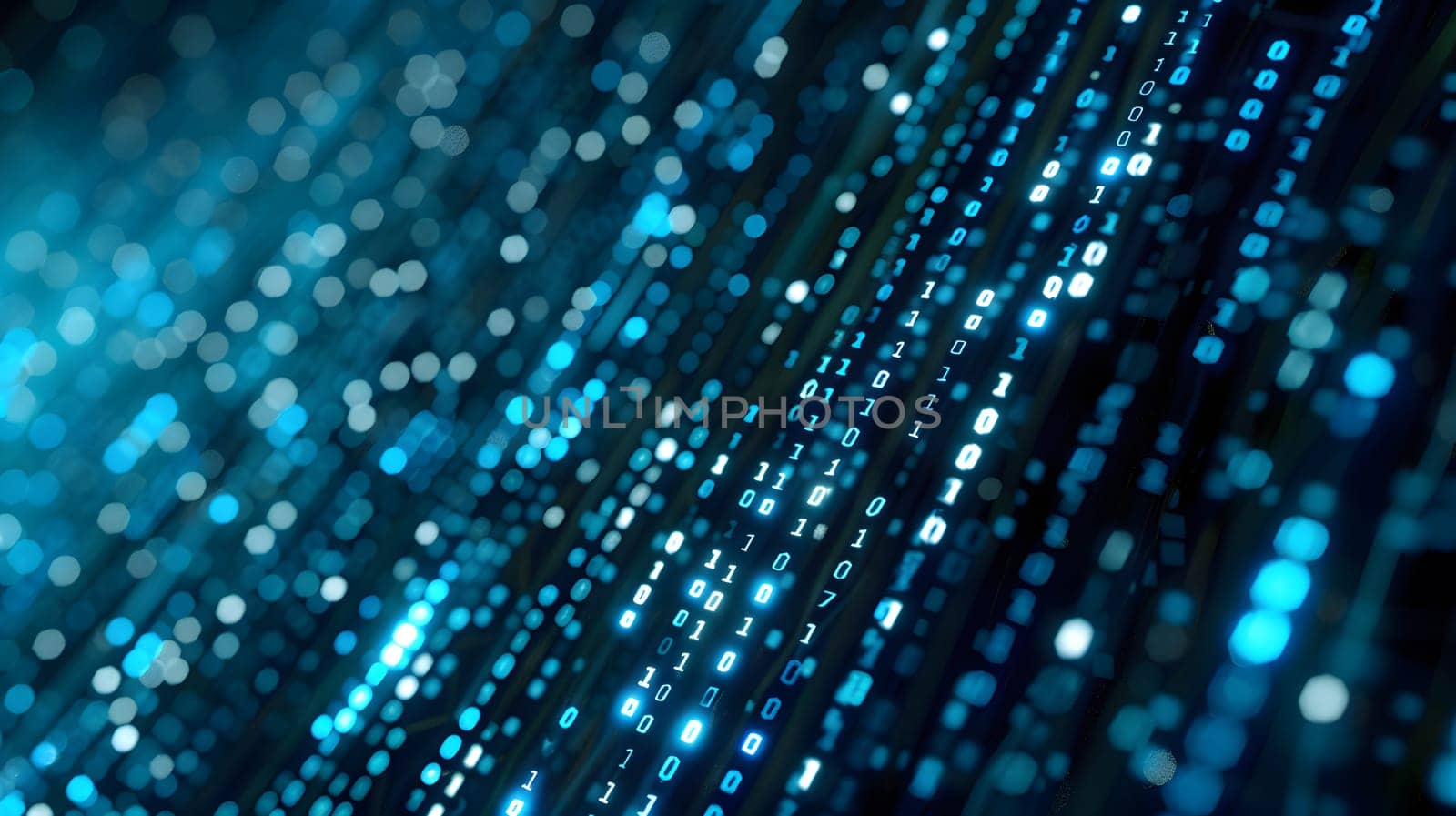 Digital abstract background. Can be used for technological processes, neural networks and AI, digital storages, sound and graphic forms, science, education, etc.