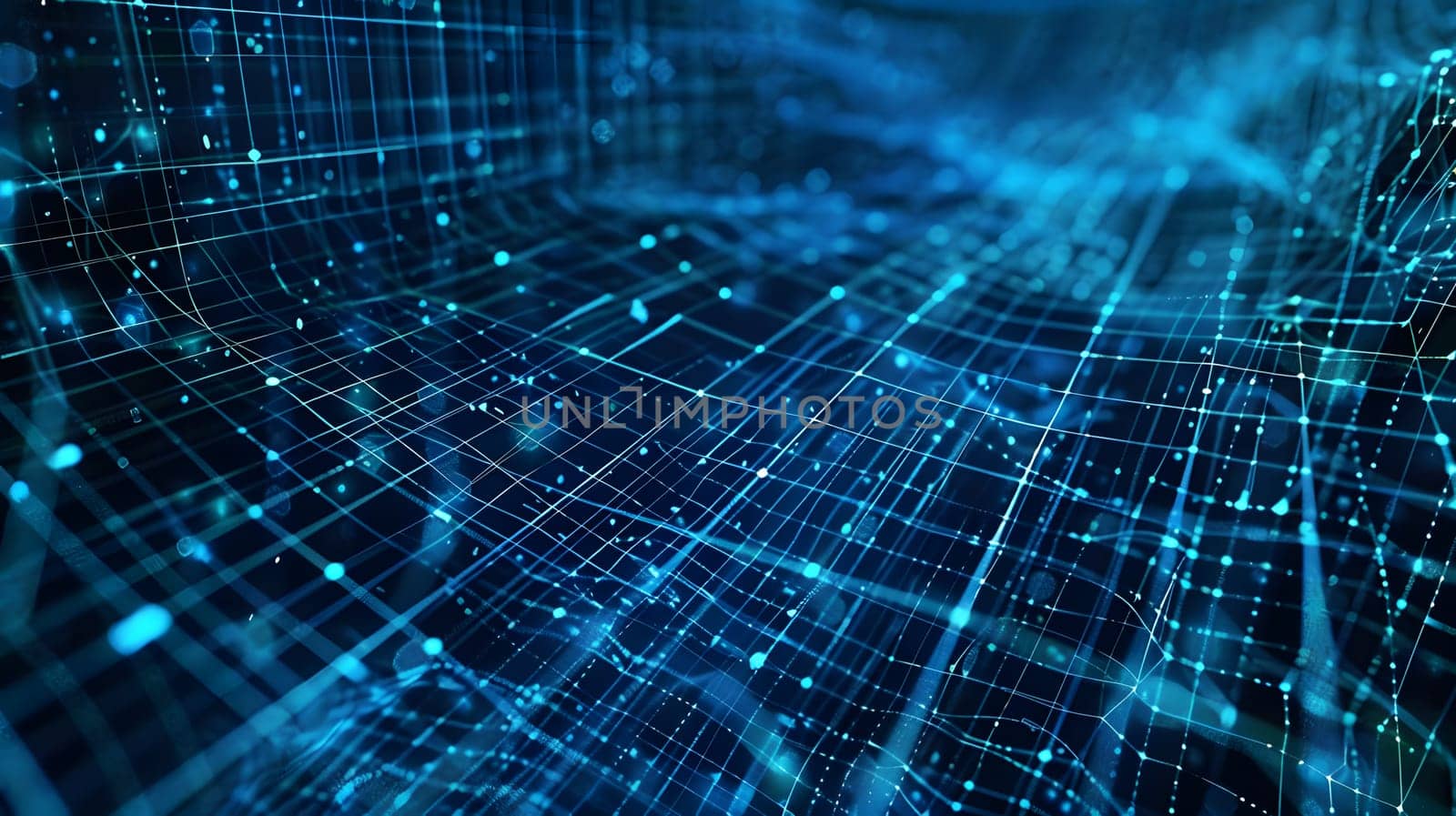 Digital abstract background. Can be used for technological processes, neural networks and AI, digital storages, sound and graphic forms, science, education, etc.