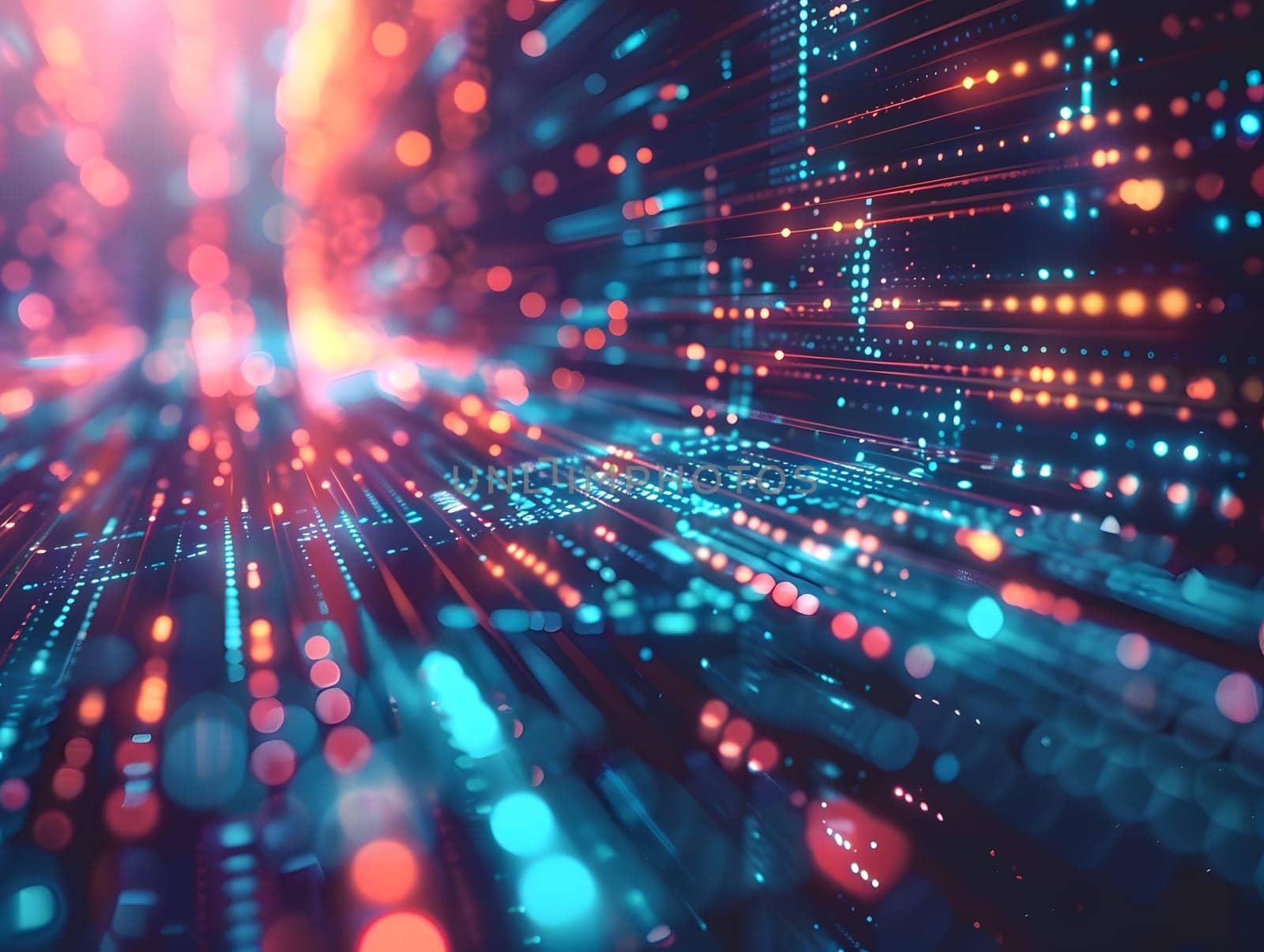 Abstract futuristic background Data Transfer.technology