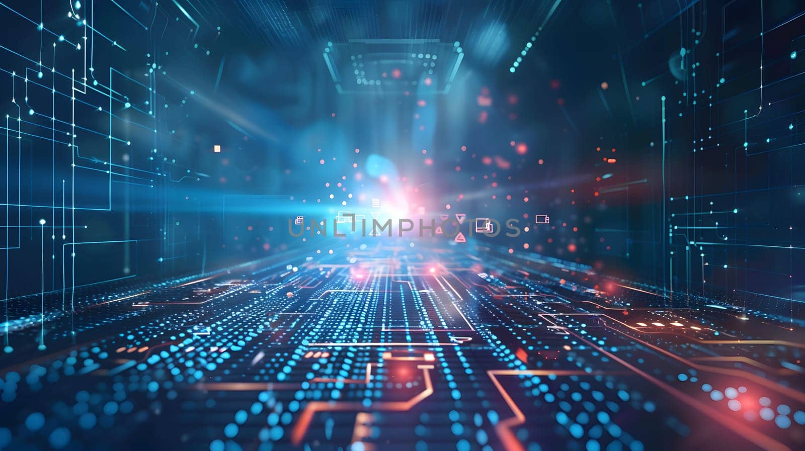 Abstract futuristic background Data Transfer.technology